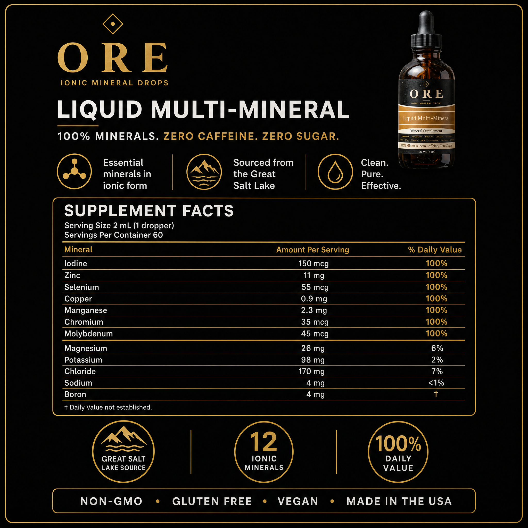 12+ Minerals From Great Salt Lake | Liquid Multimineral